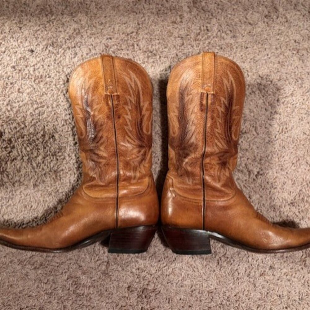 Women's Charlie 1 Horse by Lucchese boots, 8.5, Brown Leather - Picture 6 of 12